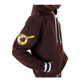 New Era San Diego Padres Logo Select Pullover Hoodie Burnt Wood Brown