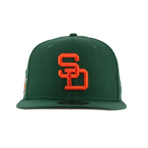 New Era x Billion Creation 59Fifty San Diego Padres Off Road Cilantro Green Orange Fitted Hat