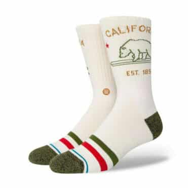 Stance California Republic 2 Sock Off White