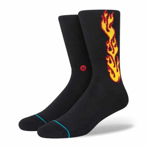 Stance Flammed Socks Black 1