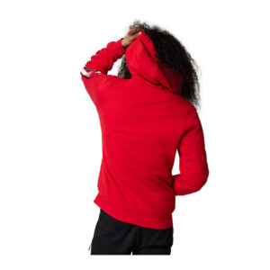 FOX Vizen Sasquatch Fleece Zip-Up Hooded Sweatshirt Flame Red