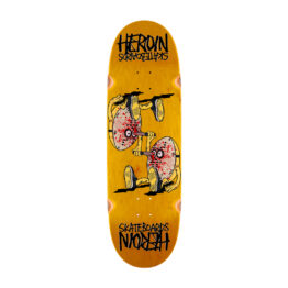 Heroin Skateboards Curb Killer 3 SYM Deck 10″ Yellow