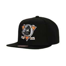 Mitchell & Ness Anaheim Ducks Alternate Flip Adjustable Snapback Hat Black