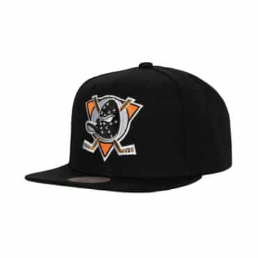 Mitchell & Ness Anaheim Ducks Alternate Flip Snapback Hat Black