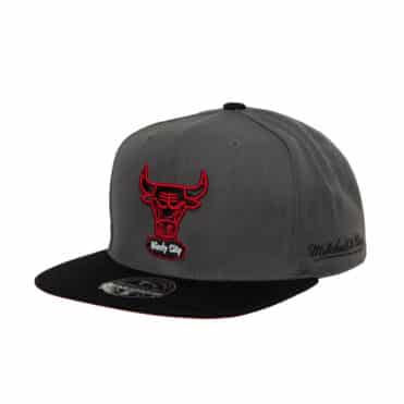 Mitchell & Ness Born And Bred Chicago Bulls Fitted Hat Grey Black