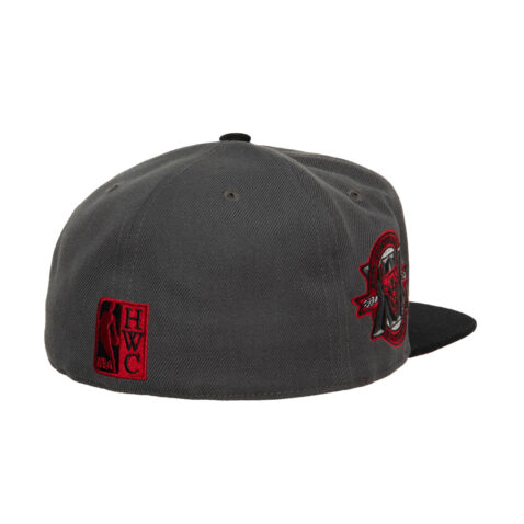 Mitchell & Ness Born And Bred Chicago Bulls Fitted Hat Grey Black Back