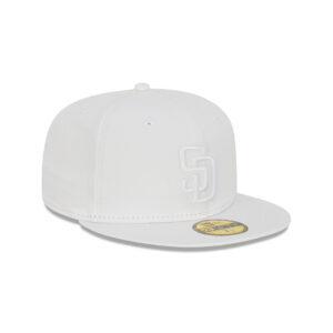 New Era 59Fifty San Diego Padres Whiteout Fitted Hat White