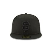 New Era 59Fifty San Francisco Giants Blackout Fitted Hat Black Front