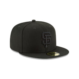 New Era 59Fifty San Francisco Giants Blackout Fitted Hat Black on Black