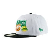 New Era 59Fifty TMNT Cowabunga Pizza White Black Fitted Hat Left Front