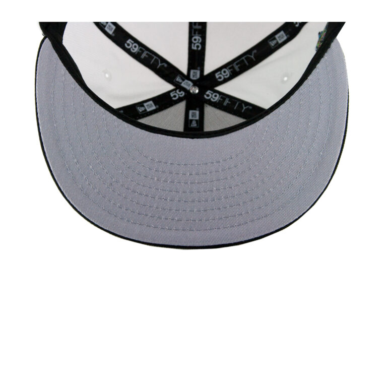 New Era 59Fifty TMNT Cowabunga Pizza White Black Fitted Hat Undervisor New Era 59Fifty TMNT Cowabunga Pizza White Black Fitted Hat Undervisor