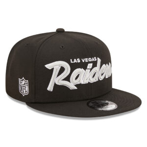 New Era 9Fifty Script Las Vegas Raiders Snapback Hat Black