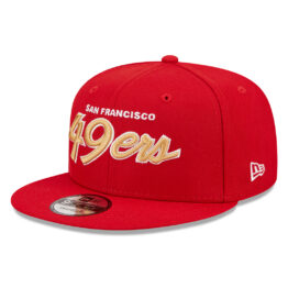 New Era 9Fifty Script San Francisco 49ers Snapback Hat Red 1