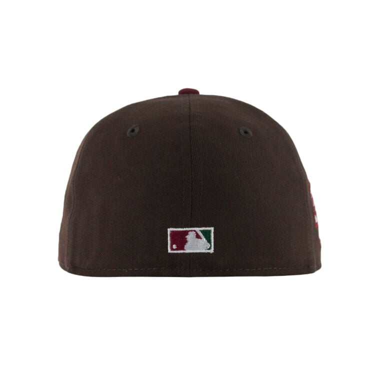 New Era x Billion Creation 59Fifty San Diego Padres Chicano Park Burnt Wood Brown Cardinal Red Fitted Hat 4 New Era x Billion Creation 59Fifty San Diego Padres Chicano Park Burnt Wood Brown Cardinal Red Fitted Hat 4
