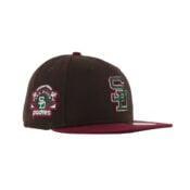 New Era x Billion Creation 59Fifty San Diego Padres Chicano Park Burnt Wood Brown Cardinal Red Fitted Hat 3
