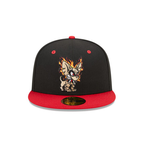 New Era x Marvel 59Fifty EL Paso Chihuahuas Fitted Hat Black Red Front
