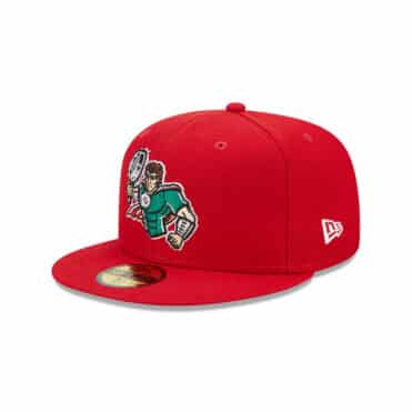 New Era x Marvel 59Fifty Fort Wayne Tin Caps Defenders of the Diamond Fitted Hat Scarlet Red
