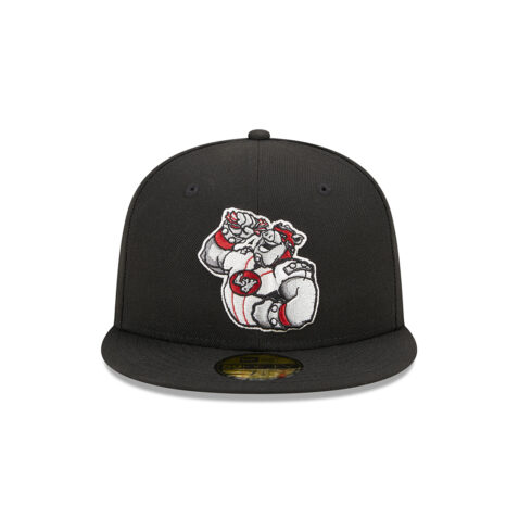 New Era x Marvel 59Fifty Lehigh Valley Iron Pigs Fitted Hat Black Front