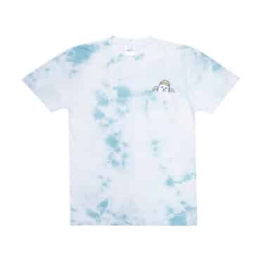 Rip N Dip Lord Angel Pocket T-Shirt Light Blue Lightning Wash