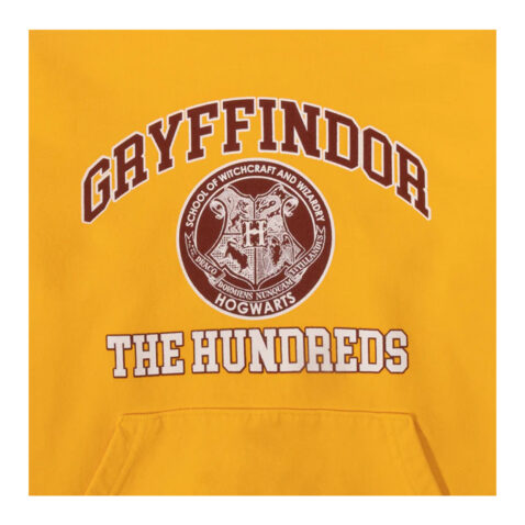 The Hundreds House Pullover Gold Logo Close Up