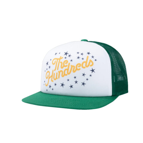 The Hundreds Lights Slant Trucker Snapback Hat Green