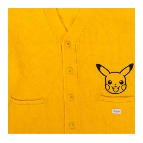 The Hundreds Pika Cardigan Yellow Close Up Front