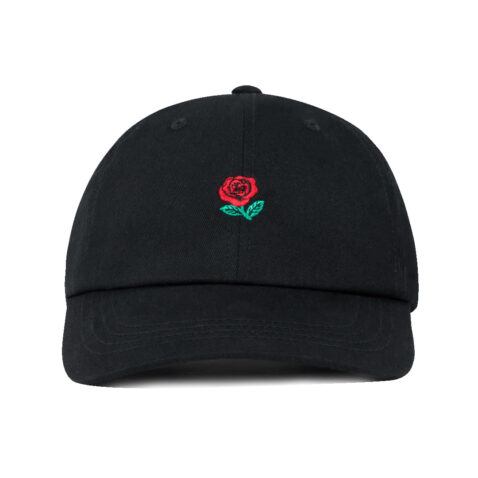 The Hundreds Rose Dad Hat Black Front