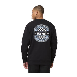 Vans Circled Checker Pull Over Crewneck Sweatshirt Black