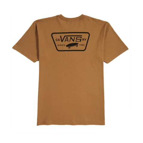 Vans Full Patch Back Short Sleeve T-Shirt Bone Brown Black Back