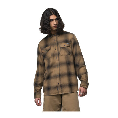 Vans Monterey III Flannel Shirt Dirt Black 1