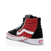 Vans SK8-Hi Bolt Black Red Left Front