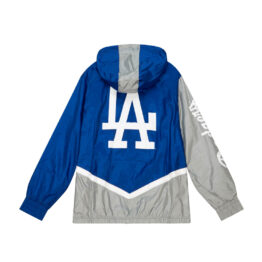 Mitchell & Ness Los Angeles Dodgers Undeniable Full Zip Windbreaker Jacket Royal Blue