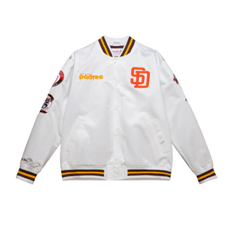 Mitchell & Ness San Diego Padres City Collection Lightweight Jacket White