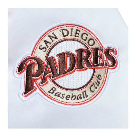 Mitchell & Ness San Diego Padres City Collection Jacket White Logo2