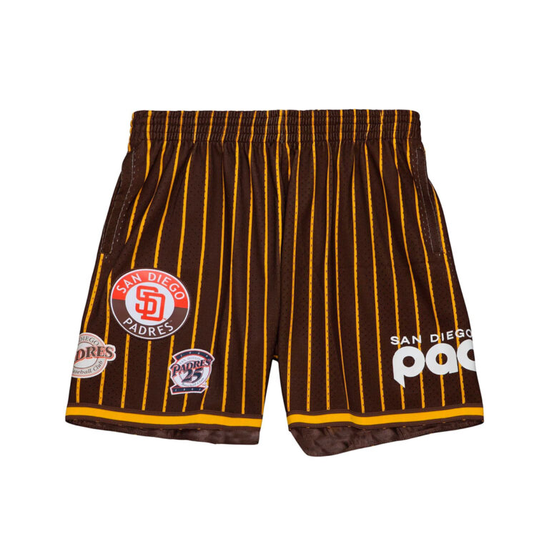 Mitchell & Ness San Diego Padres City Collection Mesh Shorts Brown