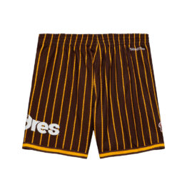 Mitchell & Ness San Diego Padres City Collection Mesh Shorts Brown