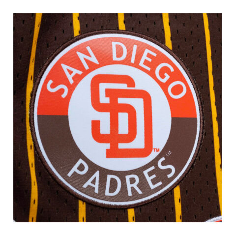 Mitchell & Ness San Diego Padres City Collection Mesh Shorts Brown Close Up