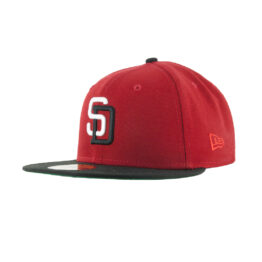 New Era 59Fifty San Diego Padres EST69 Fitted Hat Scarlet Red