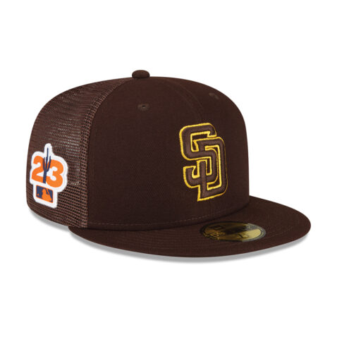 New Era 59Fifty San Diego Padres Spring Training 2023 Fitted Hat Burnt Wood Brown 2
