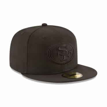 New Era 59Fifty San Francisco 49ers Basic Fitted Hat Black On Black