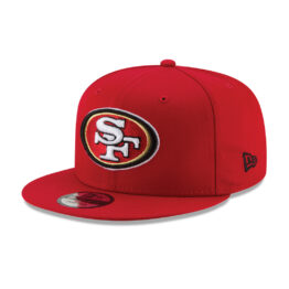 New Era 59Fifty San Francisco 49ers NFL League Basic Game Fitted Hat Scarlet Red