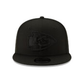 New Era 9Fifty Kansas City Chiefs Basic Snapback Hat Black Black 3