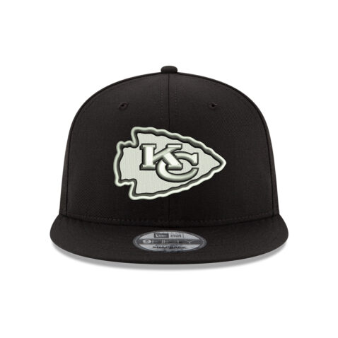 New Era 9Fifty Kansas City Chiefs Basic Snapback Hat White Black 1