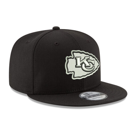 New Era 9Fifty Kansas City Chiefs Basic Snapback Hat White Black 2