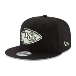 New Era 9Fifty Kansas City Chiefs Basic Snapback Hat White Black 3