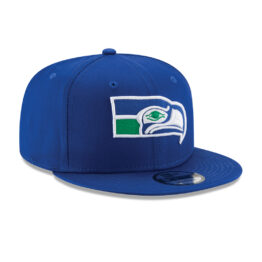 New Era 9Fifty Seattle Seahawks Basic Snapback Hat Majestic Blue