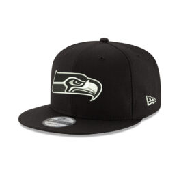 New Era 9Fifty Seattle Seahawks Basic Snapback Hat White Black