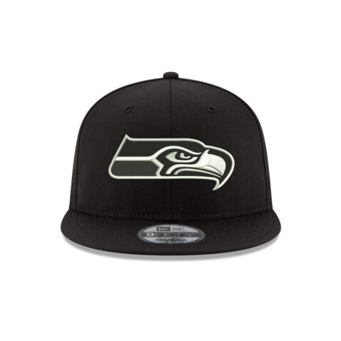 New Era 9Fifty Seattle Seahawks Basic Snapback Hat White Black 3