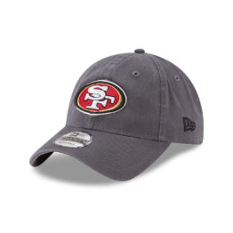 New Era 9Twenty San Francisco 49ers Strapback Hat Graphite Official Team Colors
