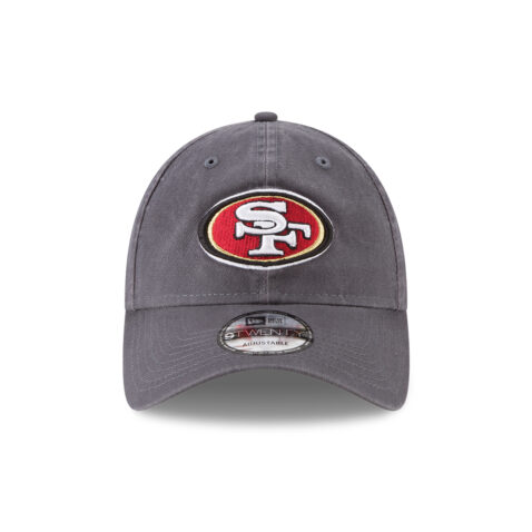 New Era 9Twenty San Francisco 49ers Strapback Hat Graphite Official Team Colors 3